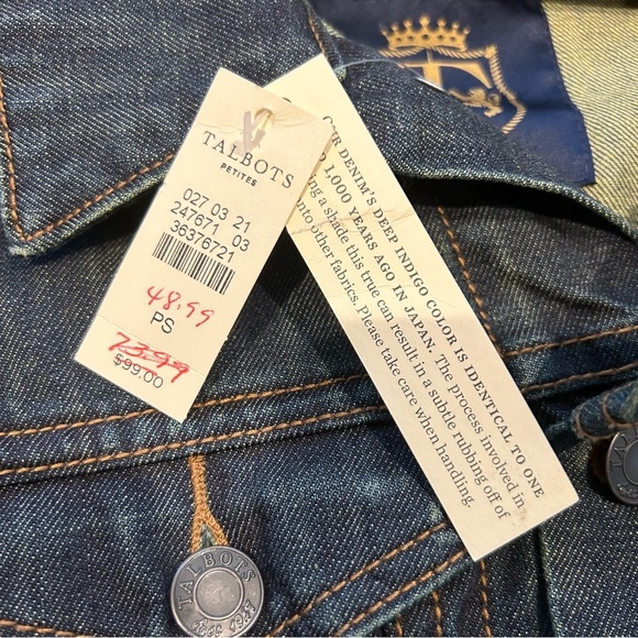 Talbots Dark Blue Jean Jacket - Picture 4 of 9
